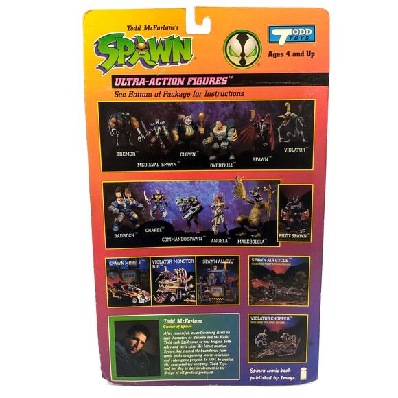 Spawn Ultra Action Figures Deluxe Edition Pilot Spawn 1995 McFarlane Todd Toys - Picture 4 of 4
